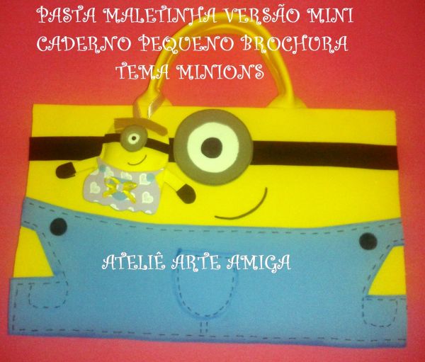 Pasta em eva mini tema Minions